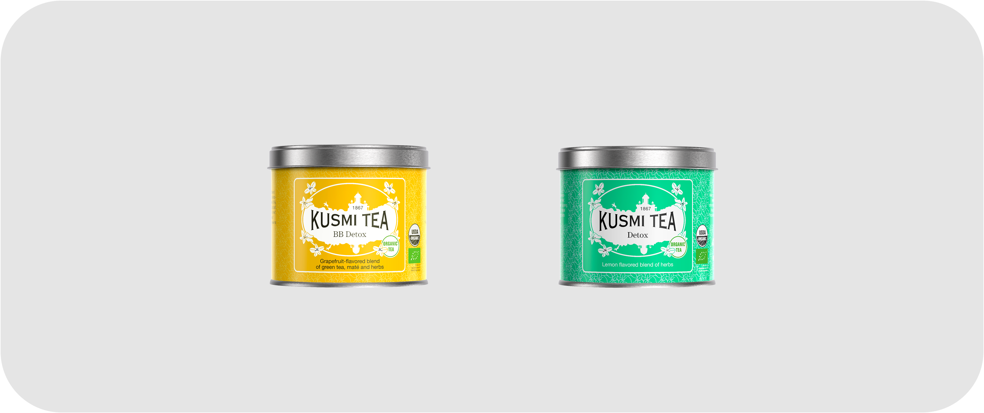 Kusmi Tea Wellness Gift Set - Five Loose Teas in Miniature Tins - Flavored  Blends of Green, Mate & Herbal Teas - Includes Detox, BB Detox, Boost